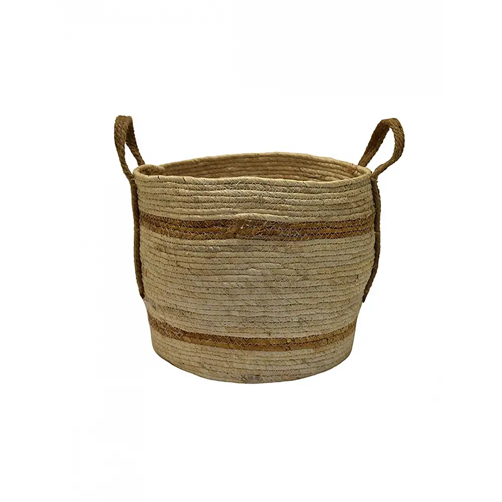 Καλάθι ψάθινο φυσικό χρώμα 32x30
