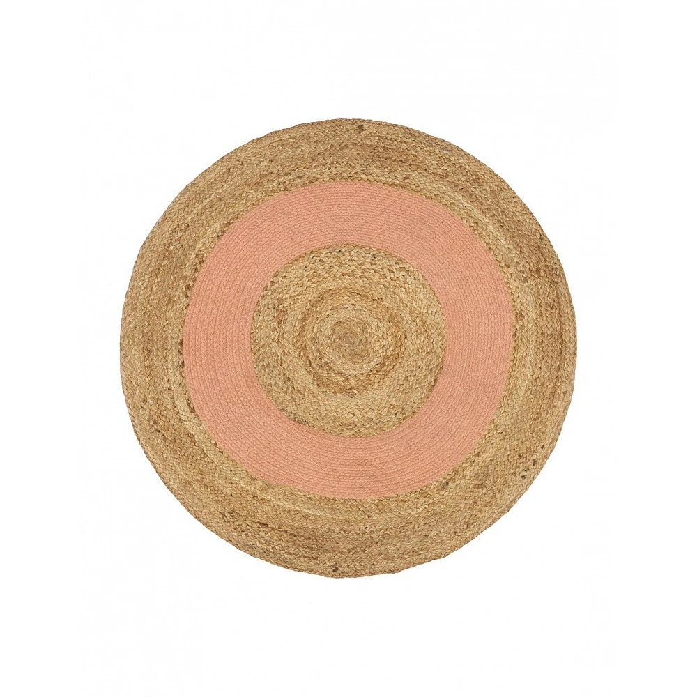 xαλί βαμβακερό /γιούτας terracotta Φ90