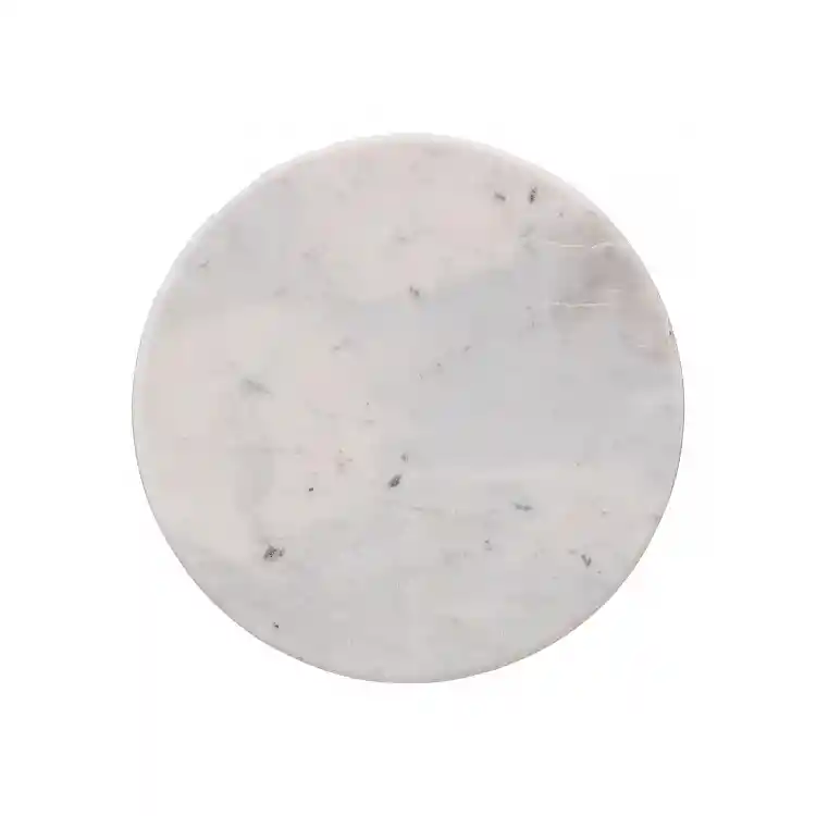 Πιατέλα marble λευκό Φ30