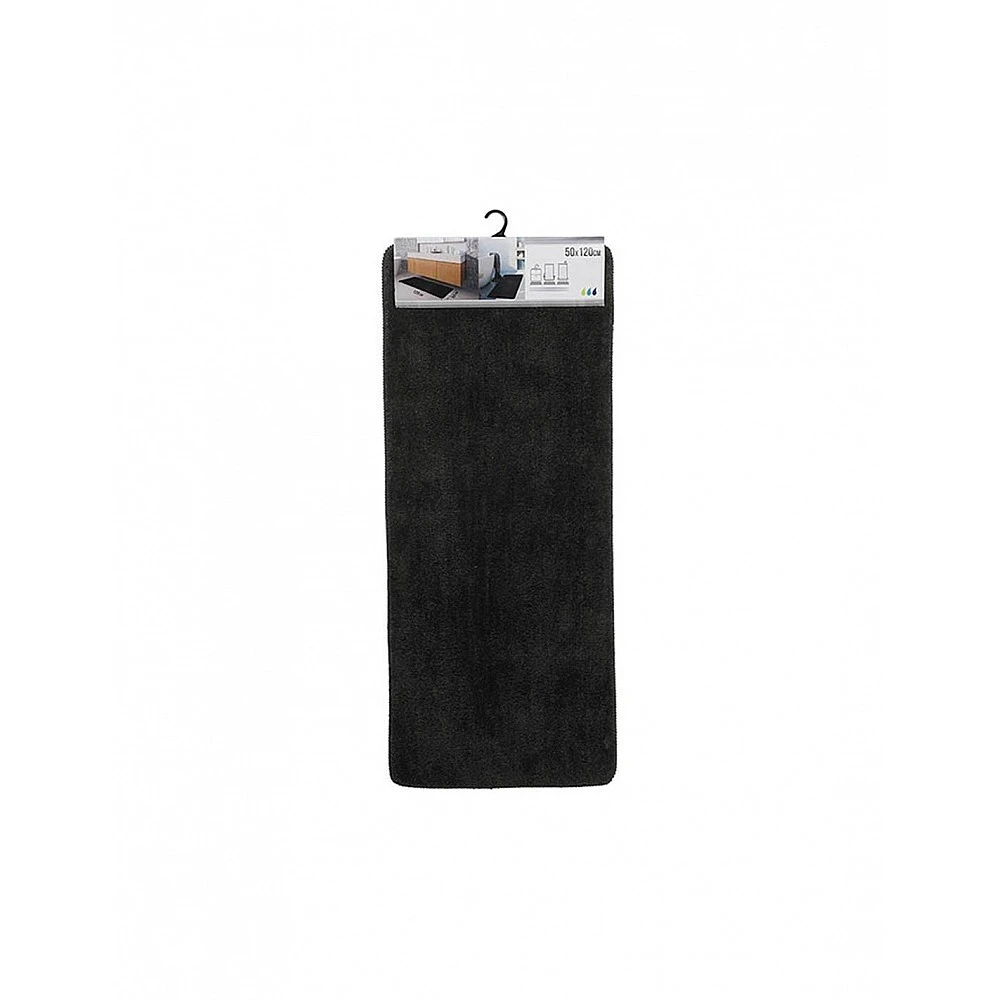 xαλί μπάνιου microfibre  50X120 μαύρο
