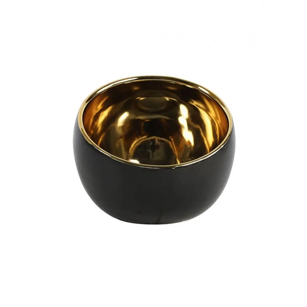 Κηροπήγιο κεραμικό Veneta μαύρο Φ20