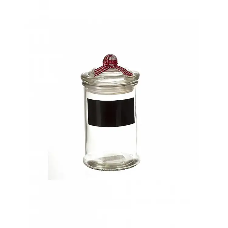 Βάζο γυάλινο με μαυροπίνακα 5. 8x11,  120ml