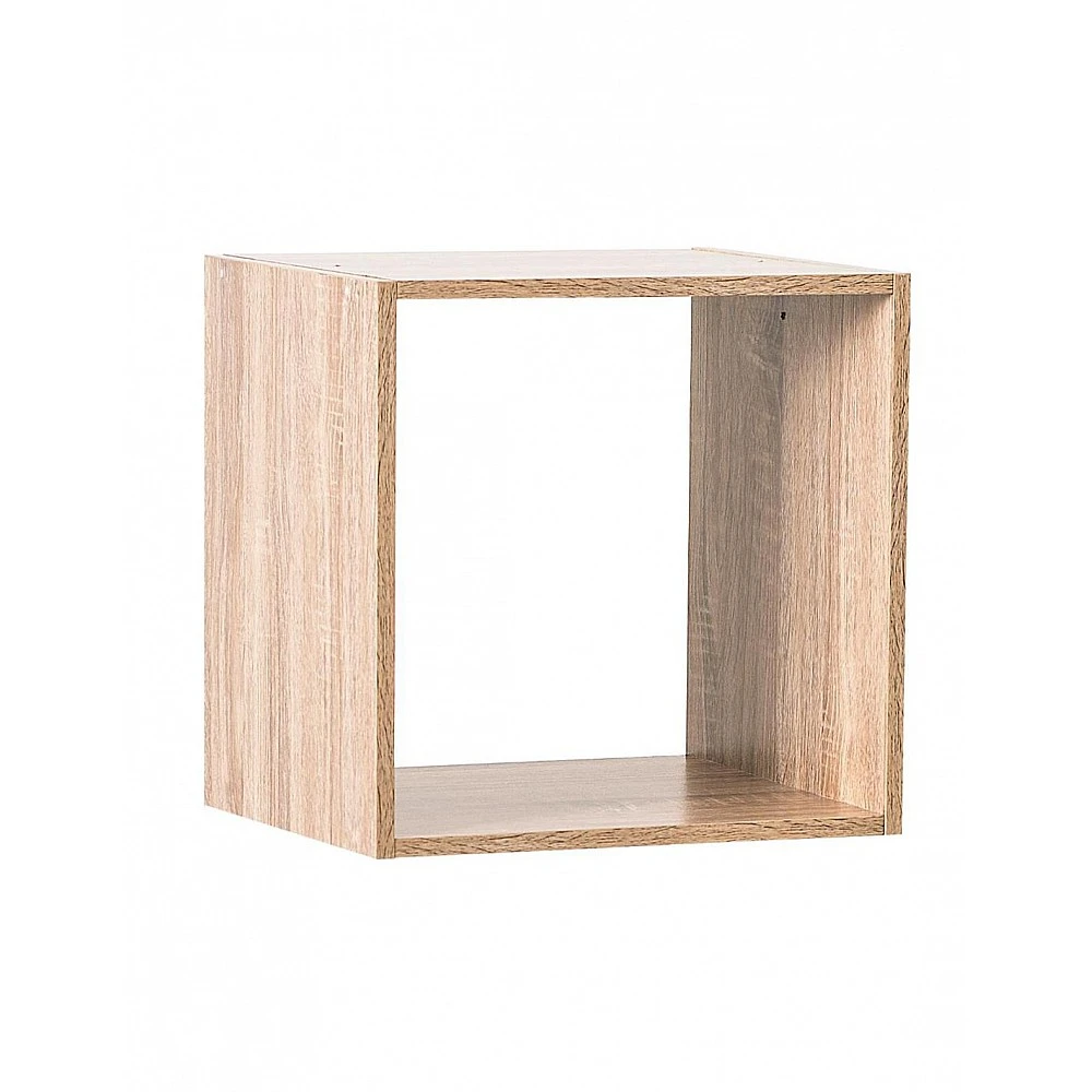 Ράφι τοίχου MDF κύβος φυσικό 34,5x32x34,5