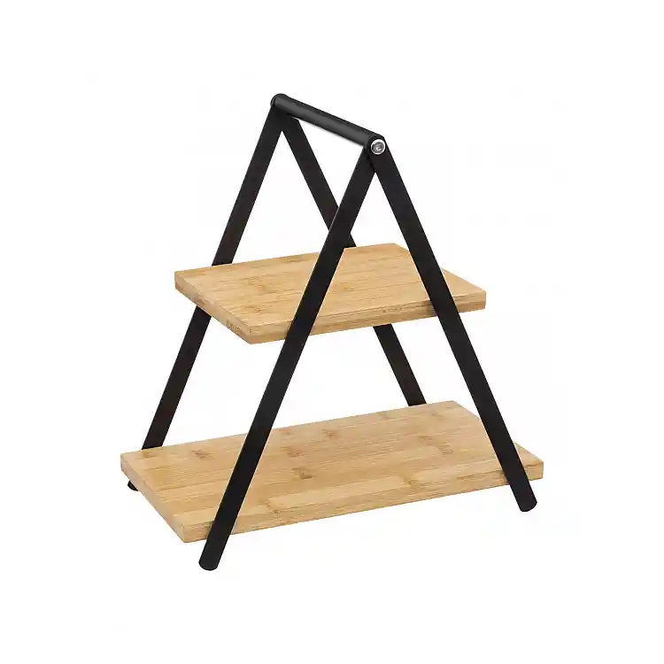 Δίσκος σερβιρίσματος 2οροφος bamboo 28x15,6x29,3