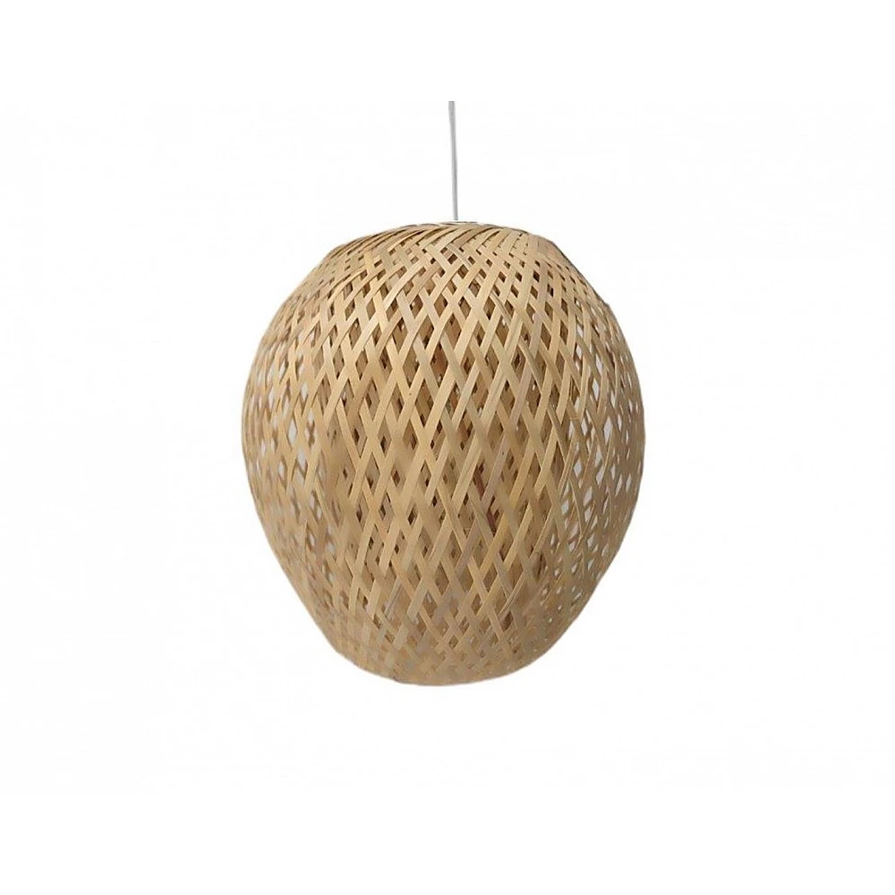 Φωτιστικό καπέλο φυσικό rattan Φ25x25