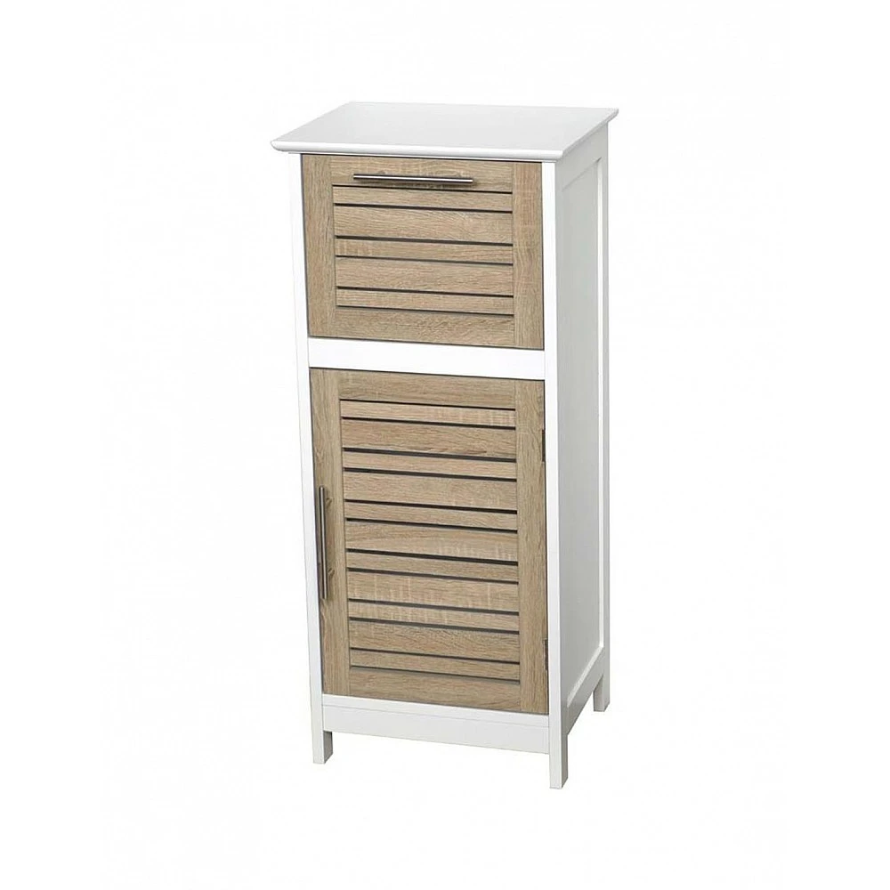 Ντουλάπι MDF λευκό με μπεζ 36x30x83