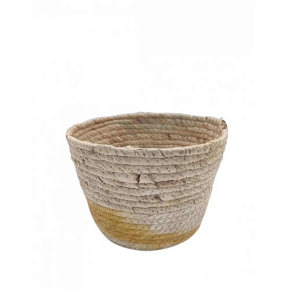 καλάθι κασπώ 2χρωμο κίτρινο 20x13