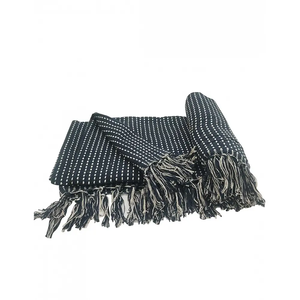 Ριχτάρι βαμβακερό μπλε 125x150