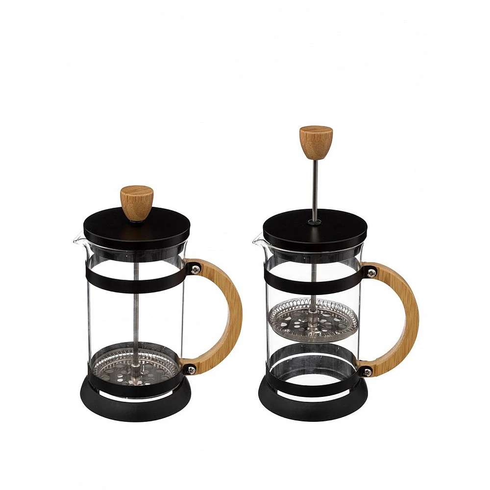 Καφετιερα γυάλινο bamboo χέρι 600ml