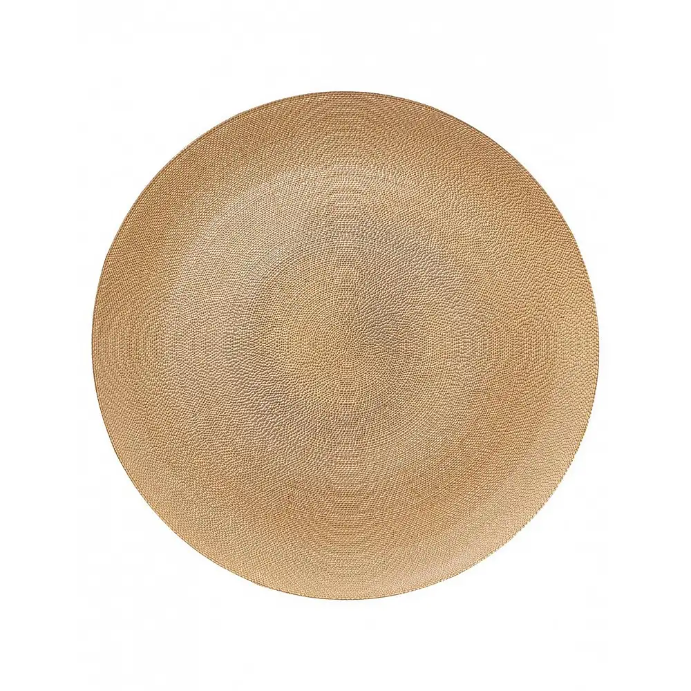 Πιατο / σουπλά γυάλινο χρυσό Φ33