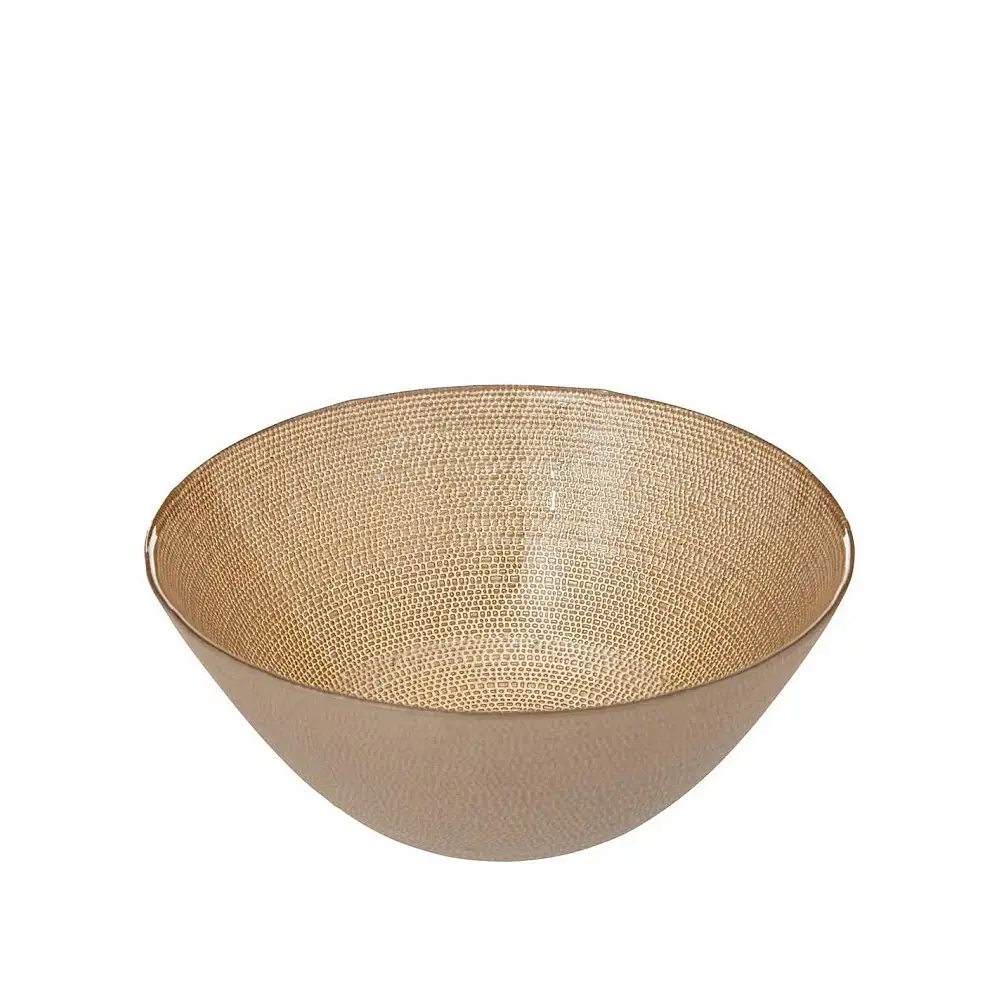 Μπωλ γυάλινο χρυσό Φ15