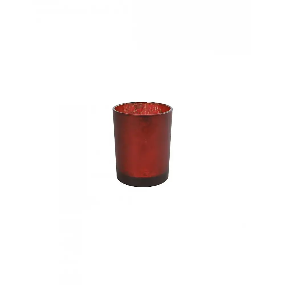 Κηροπήγιο γυάλινο κόκκινο 7x8