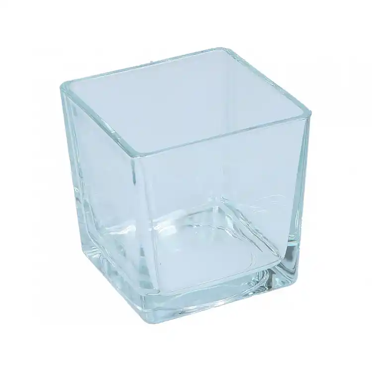 Βάζο / κηροπήγιο γυάλινο 12x12x12
