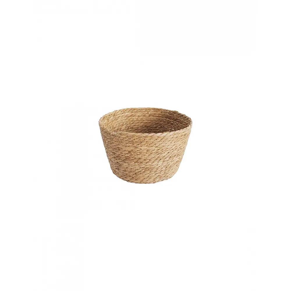 Καλάθι ψάθινο φυσικό Φ27Η16,5cm