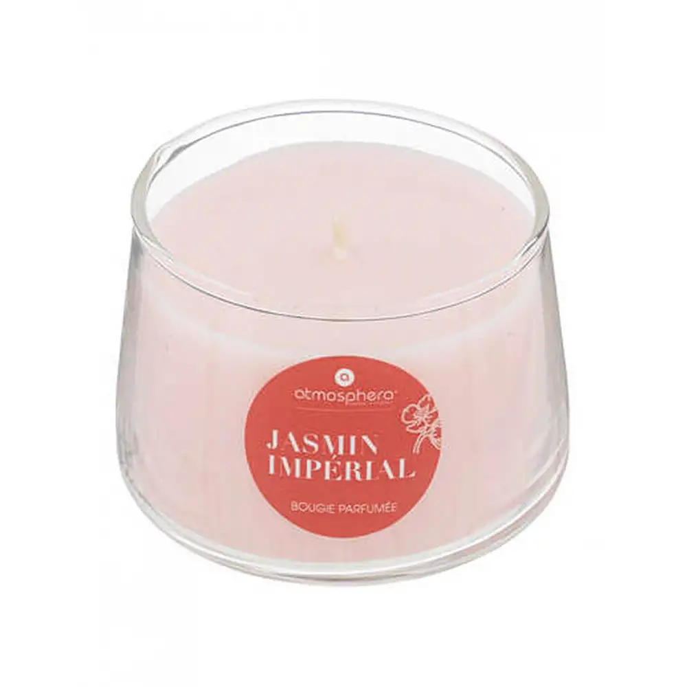 Βάζο γυάλινο 7,5X5 με αρ. κερί jasmin