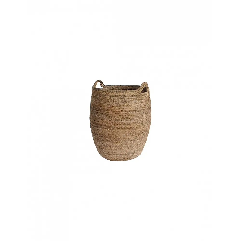 Καλάθι / πυθάρι ψάθινο/φύλλο μπανανιάς φυσικό Φ42Η53CM