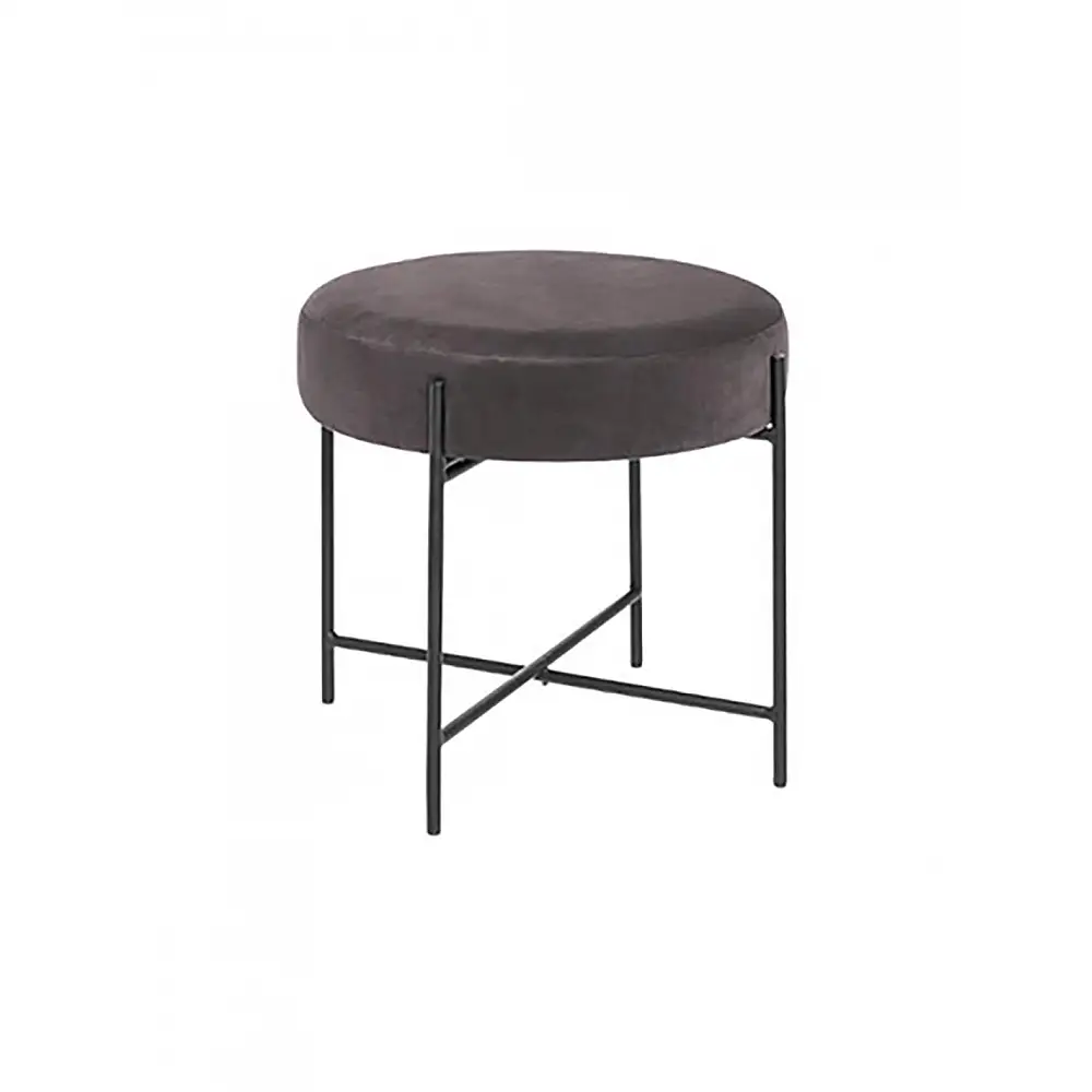 Σκαμπώ βελούδο ARTY γκρι χρ.