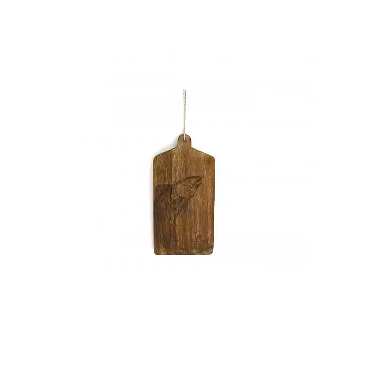 Ξύλο κοπής mango σχέδιο/α ψάρι 30x15CM