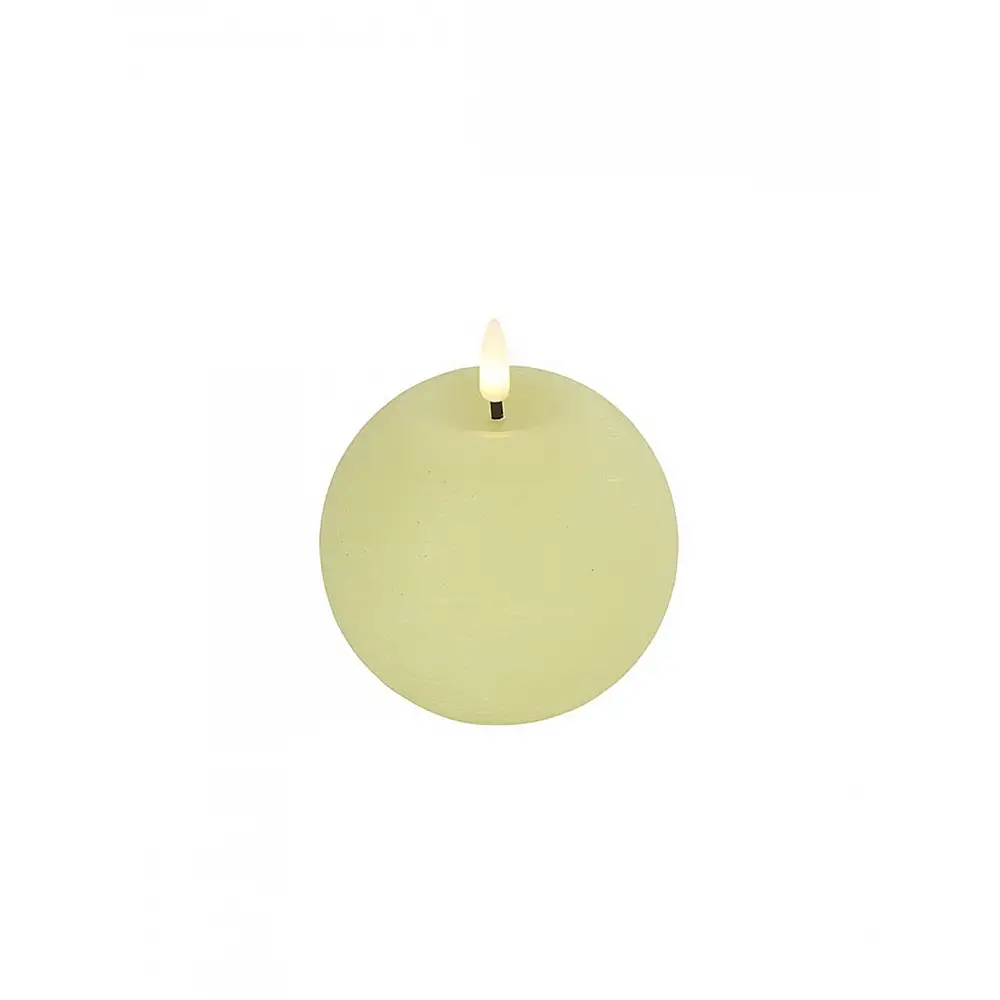 Κερί μπάλα led εκρού 10x11cm