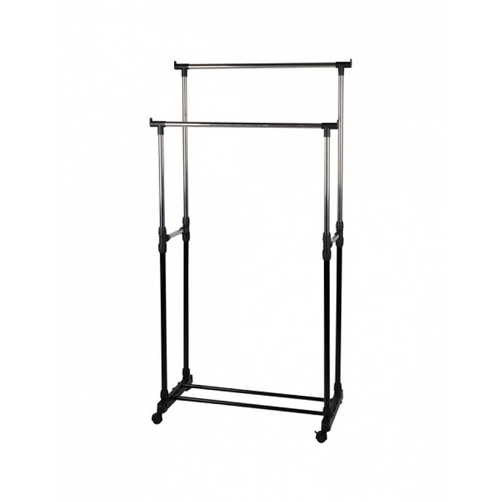 Κρεμάστρα δαπέδου μεταλλικό  2πλή 75x42x93-158cm