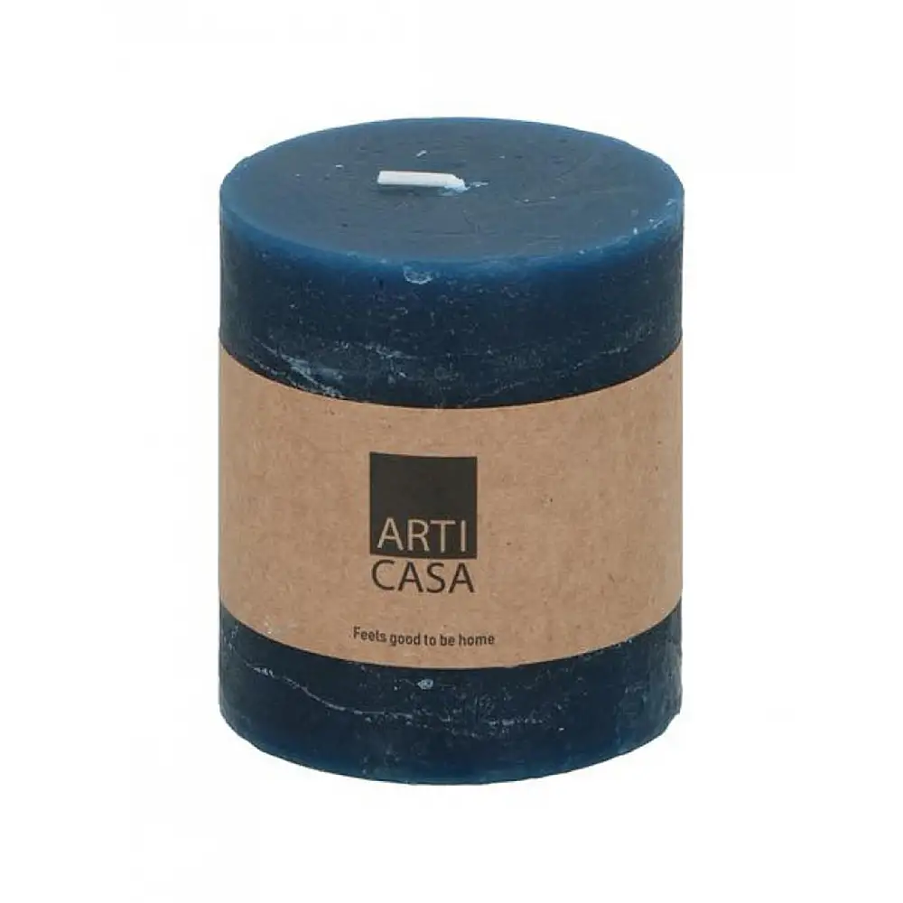 Κερί κορμός μπλέ σκούρο Φ7 Η8cm