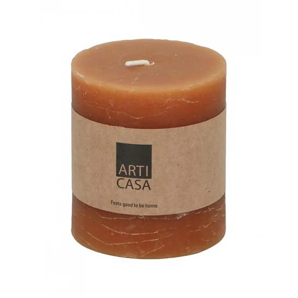 Κερί κορμός πορτοκαλίαλί Φ7 Η8cm