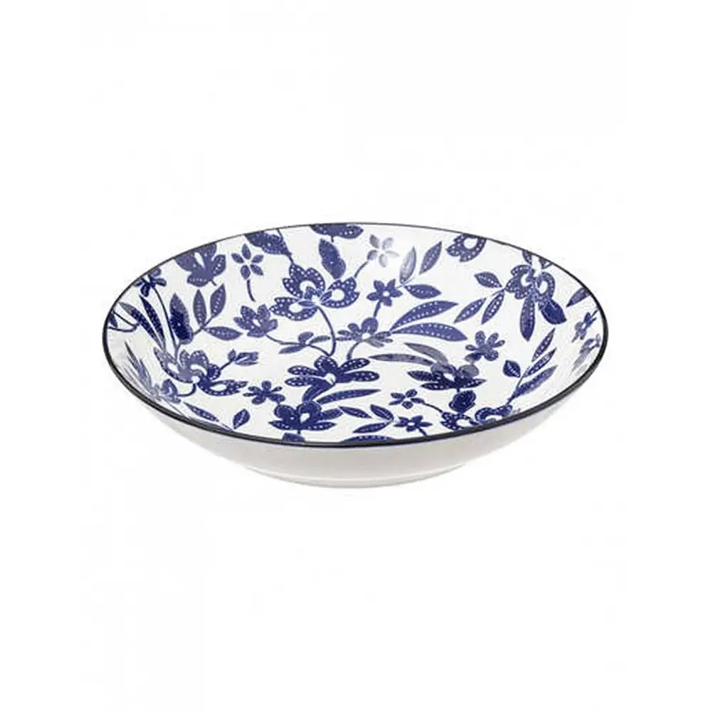 Πιάτο βαθυ πορσελάνη μπλε/άσπρο MARIA Φ20