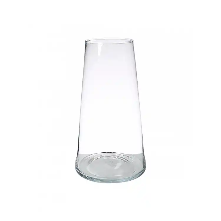 Βάζο γυάλινο διάφανο  Φ24 Η35cm