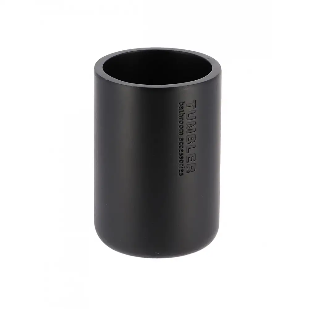 Ποτήρι μπάνιου polyresin μαύρο ματ