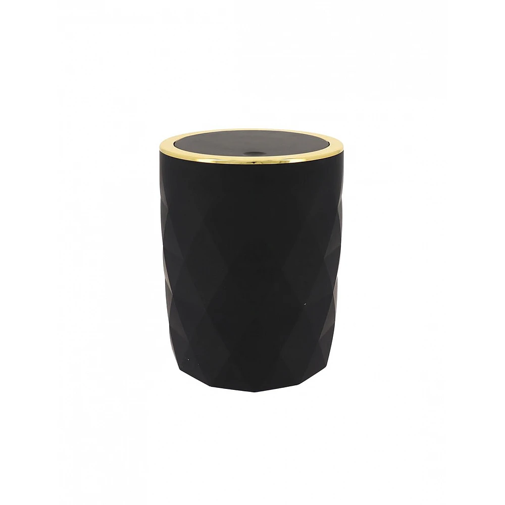 Κάδος αποριμμάτων ABS rubber 6lt μαύρος
