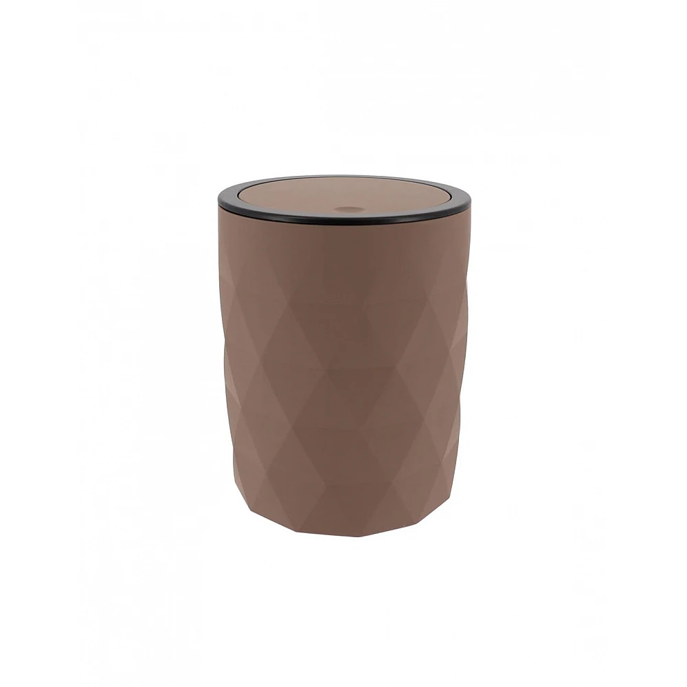 Κάδος αποριμμάτων ABS rubber 6lt καφέ