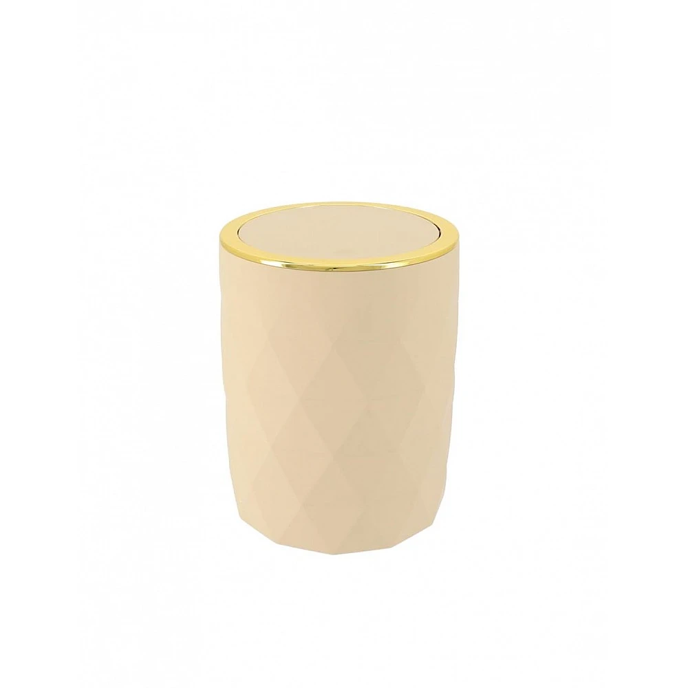 Κάδος αποριμμάτων ABS rubber 6lt εκρού