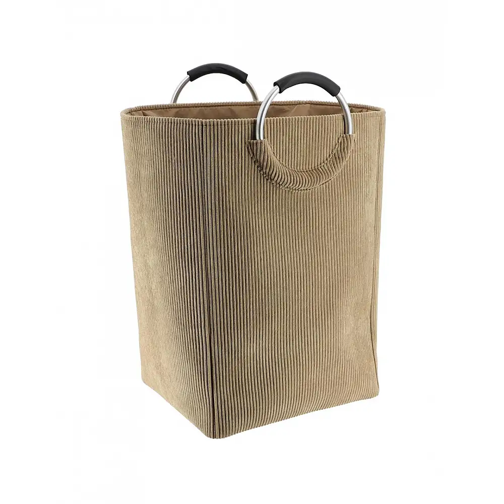 Τσάντα υφασμάτινο απλύτων 55λιτρα ανάγλυφο καφέ 36x30x63