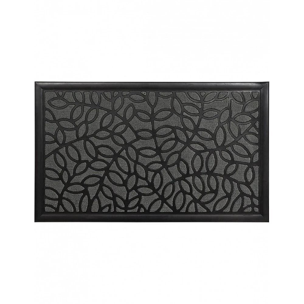 Ποδόμακτρο πλαστικό/καουτσούκ γκρι 45x75cm