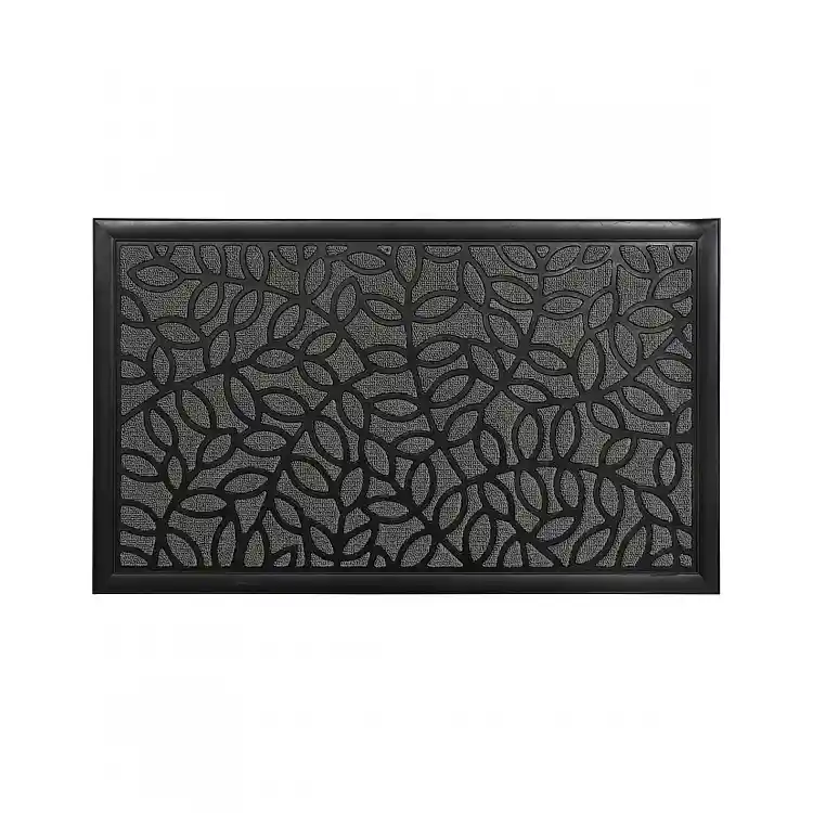 Ποδόμακτρο πλαστικό/καουτσούκ γκρι 45x75cm