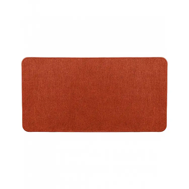 xαλί κουζίνας βελουτέ polyester terracotta 45x80cm