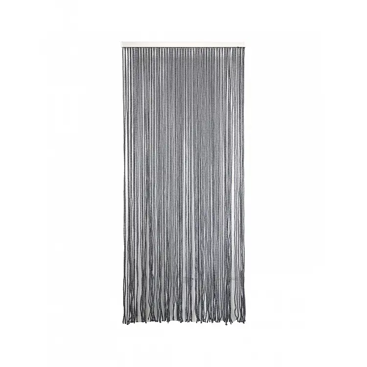 Κουρτίνα pompon κρόσι γκρι 90x200cm