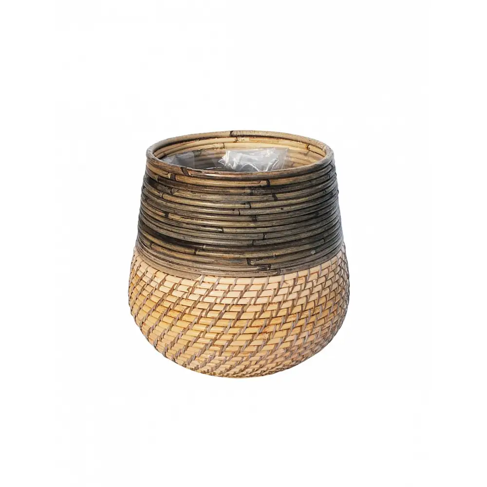 Καλάθι κασπώ LOMBOK με νάυλον rattan 31X29