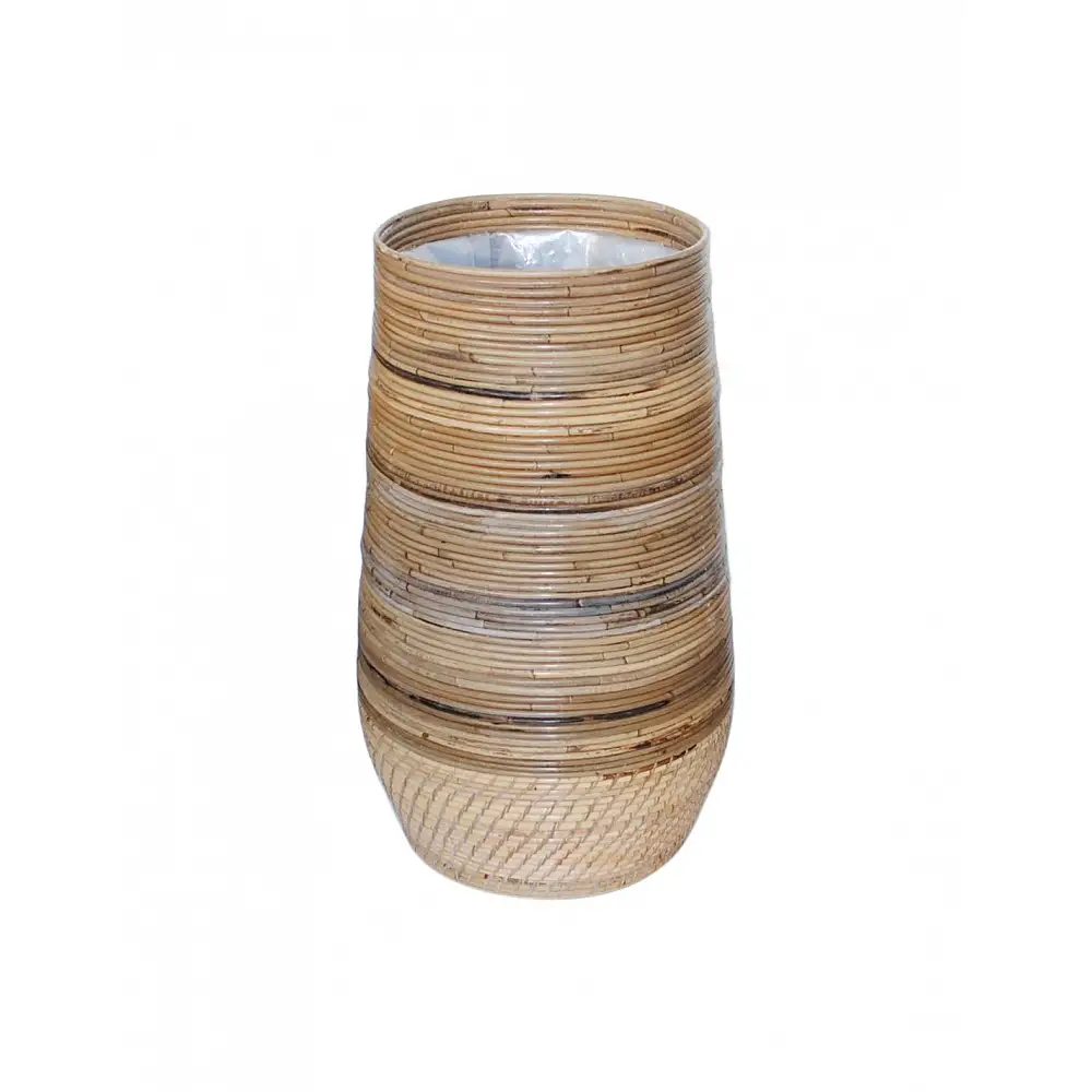 Καλάθι βάζο LOMBOK με νάυλον rattan 31/40x70