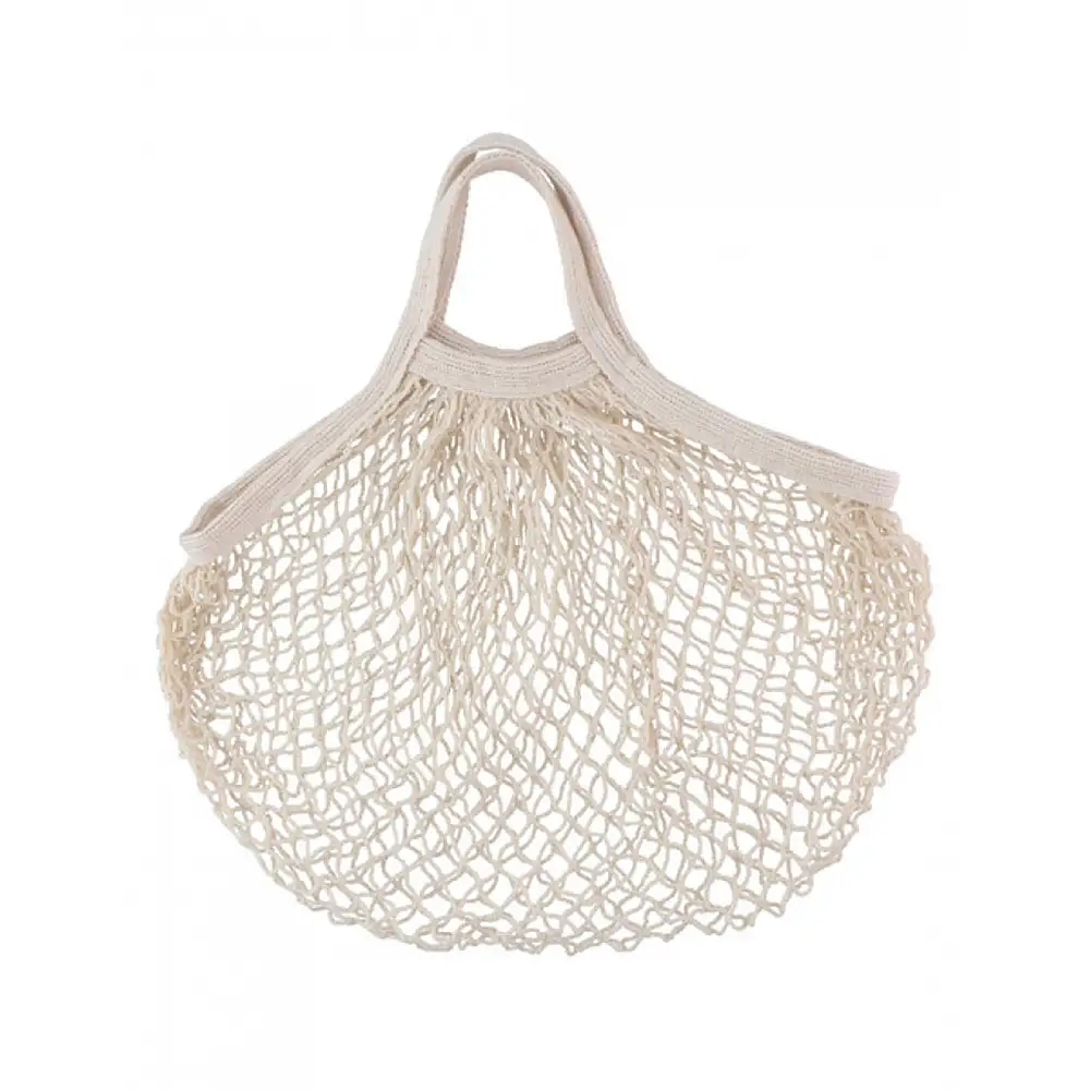 Τσαντα αγορών δίχτυ βαμβακ. εκρού 40x40