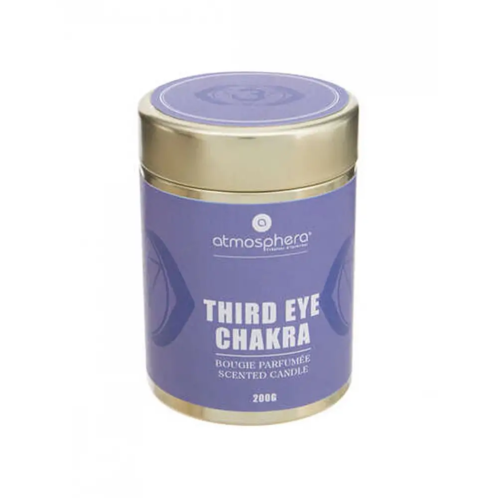 Ποτήρι με καπάκι μεταλλικό με αρωματικό κερί mauve chakra 200gr /7,5x10,6 cm