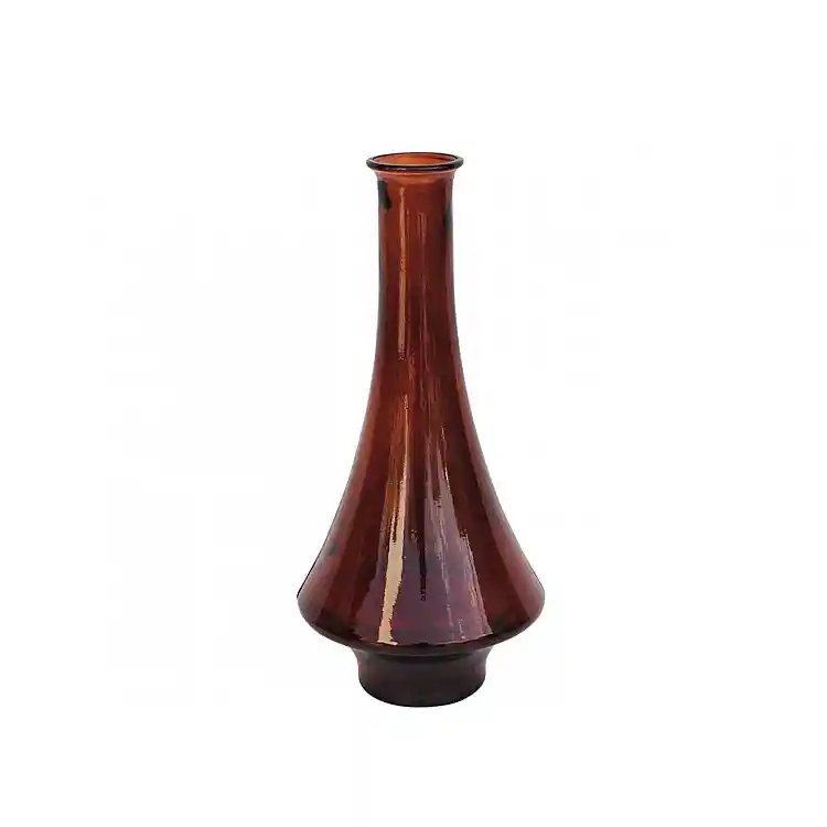 Βάζο γυάλινο recycled Κόκκινο Η45cm