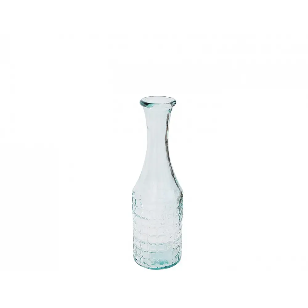 Βάζο γυάλινο recycled Διάφανο Η40cm