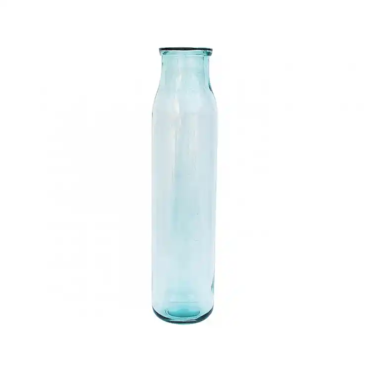 Βάζο γυάλινο recycled Διάφανο Η76cm