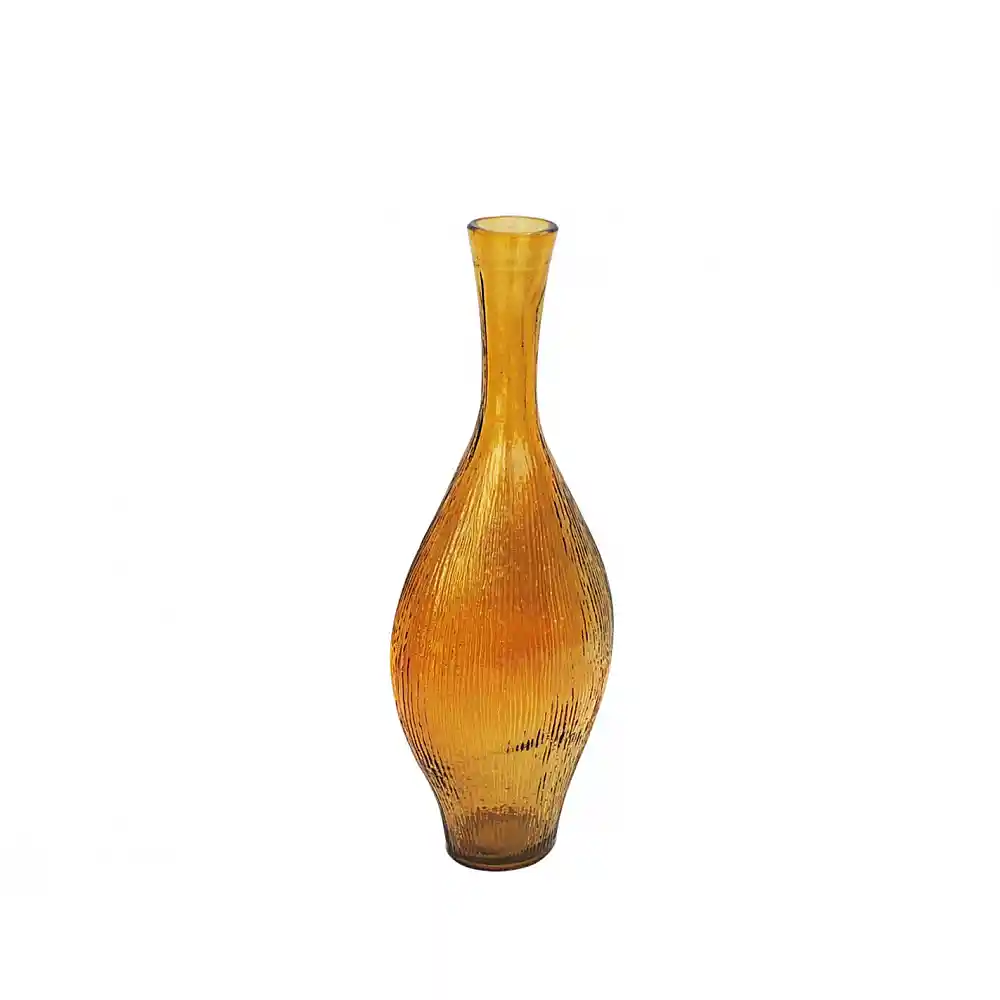 Βάζο γυάλινο recycled μελί Η40cm