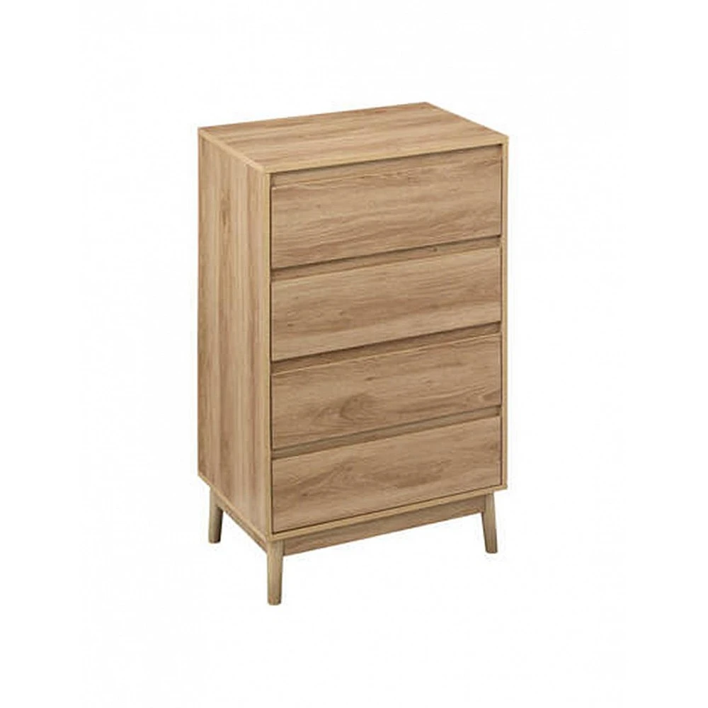 Συρταριέρα ABANA MDF φυσικό/4συρτάρια  ABANA 60x40x107,3cm