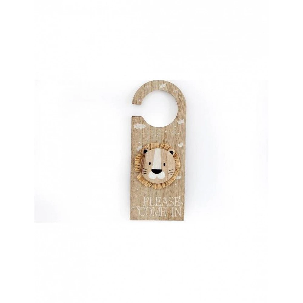 Διακοσμ. πόρτας LION ξύλινο 23x8,5