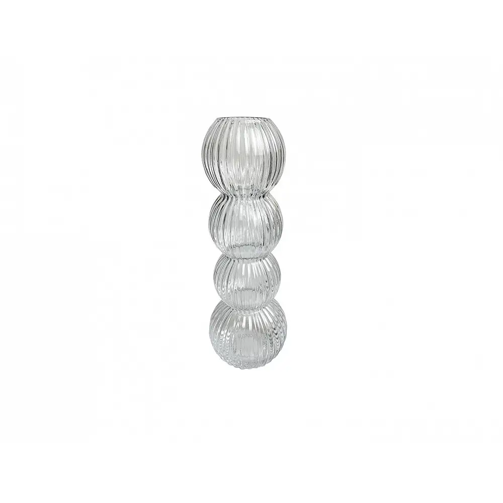 Βάζο γυάλινο  διάφανο Φ15 Η42cm