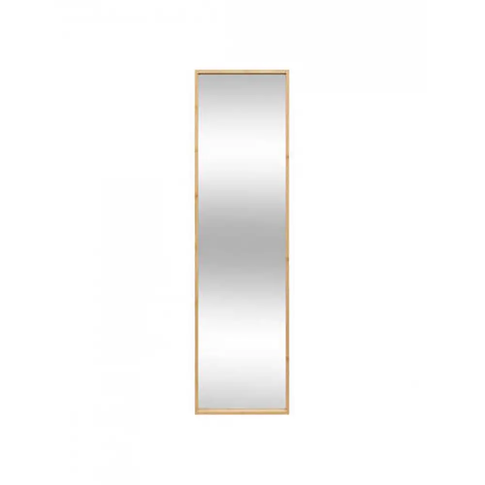 Καθρέπτης με κορνίζα mdf φυσικό 35x125,3cm