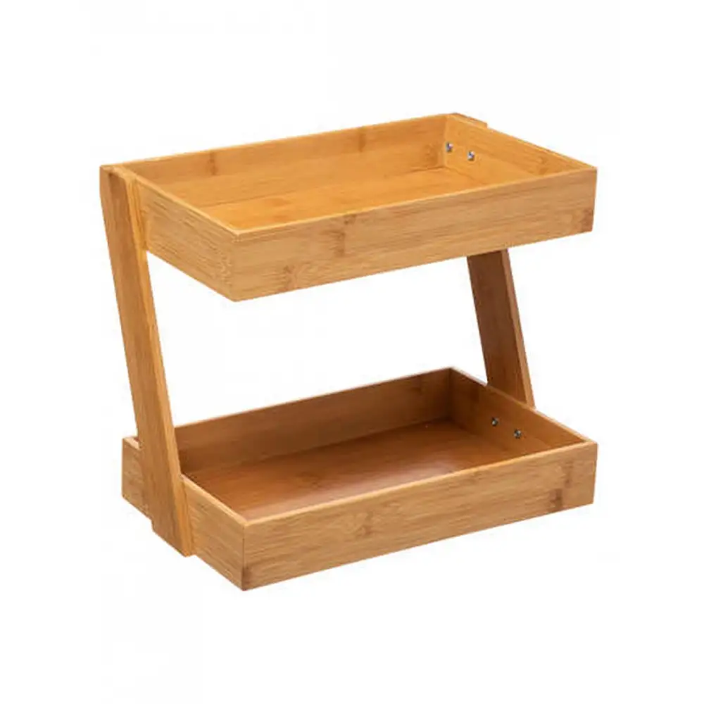 Ράφι οργάνωσης 2όροφο bamboo 31,5x22,5x26cm